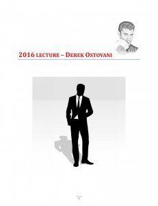 Lecture Notes by Derek Ostovani (Instant Download)