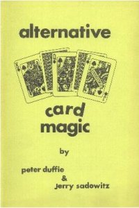 Alternative Card Magic by Jerry Sadowitz & Peter Duffie