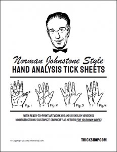 Trickshop - Norman Johnstone - NJ Style - Hand Analysis Tick She