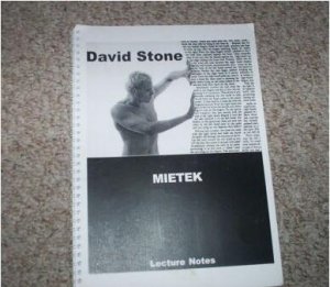 Mietek Lecture Notes by David Stone