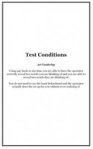 Test Conditions by Art Vanderlay